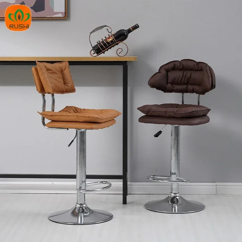 Bar Stool Computer Chair Lifting Backrest Rotating Laboratory Bar Office Conference Chair Dining Chair Front Desk