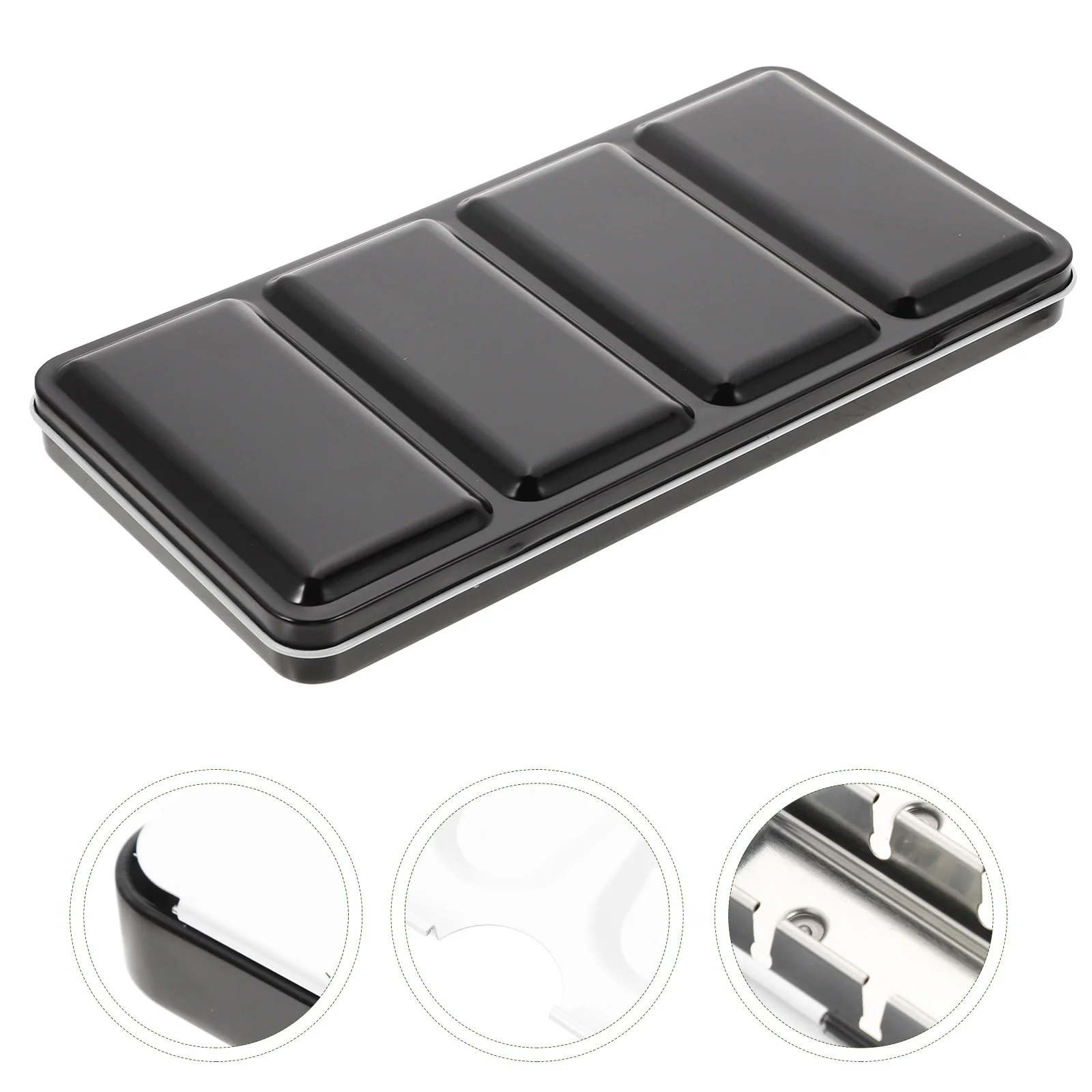 

Premium Empty Pigment Box 48 Slot Metal Watercolor Case Compact Light Storage for Painting At Home Studio Outdoor Travel