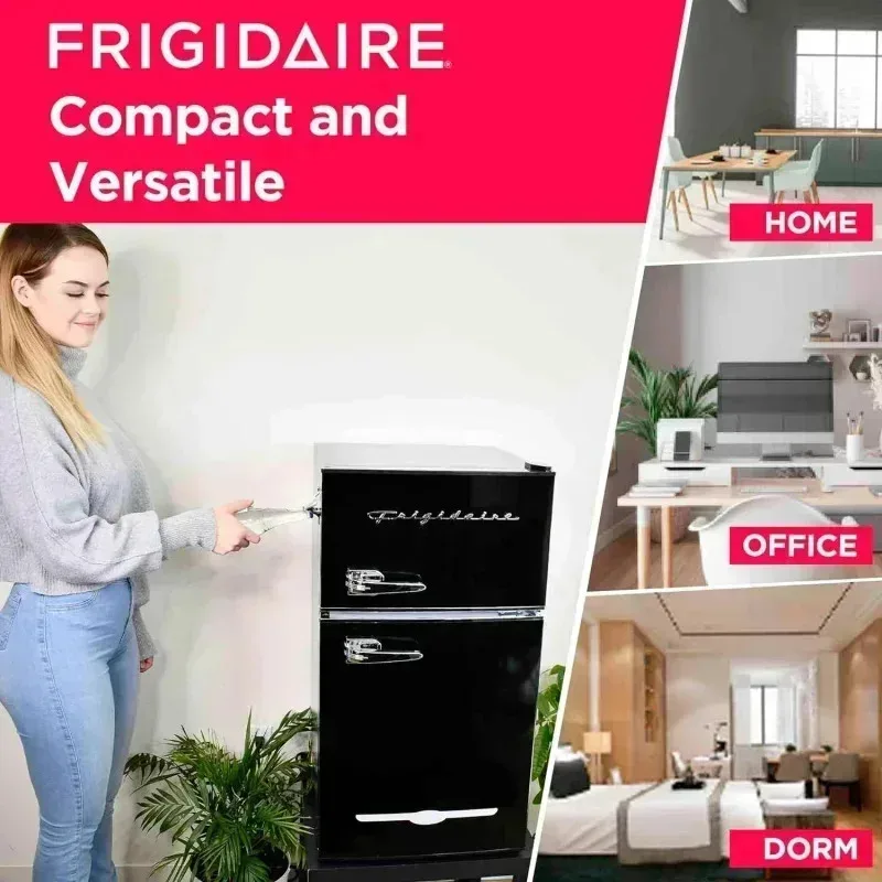 PMD4-Frigidaire EFR840-BLACK-COM ثلاجة مدمجة، 3.1، أسود،