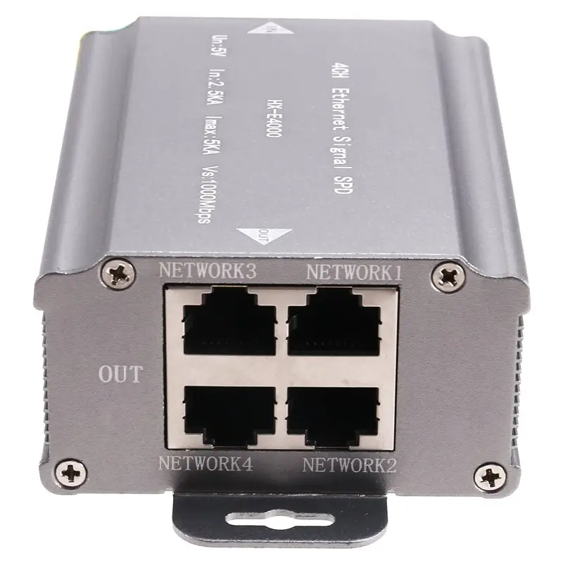 المهنية POE إشارة صواعق البرق كابل الشبكة صواعق الصواعق RJ45 كاميرا الرعد متعدد المنافذ رصد عرام Prot #6