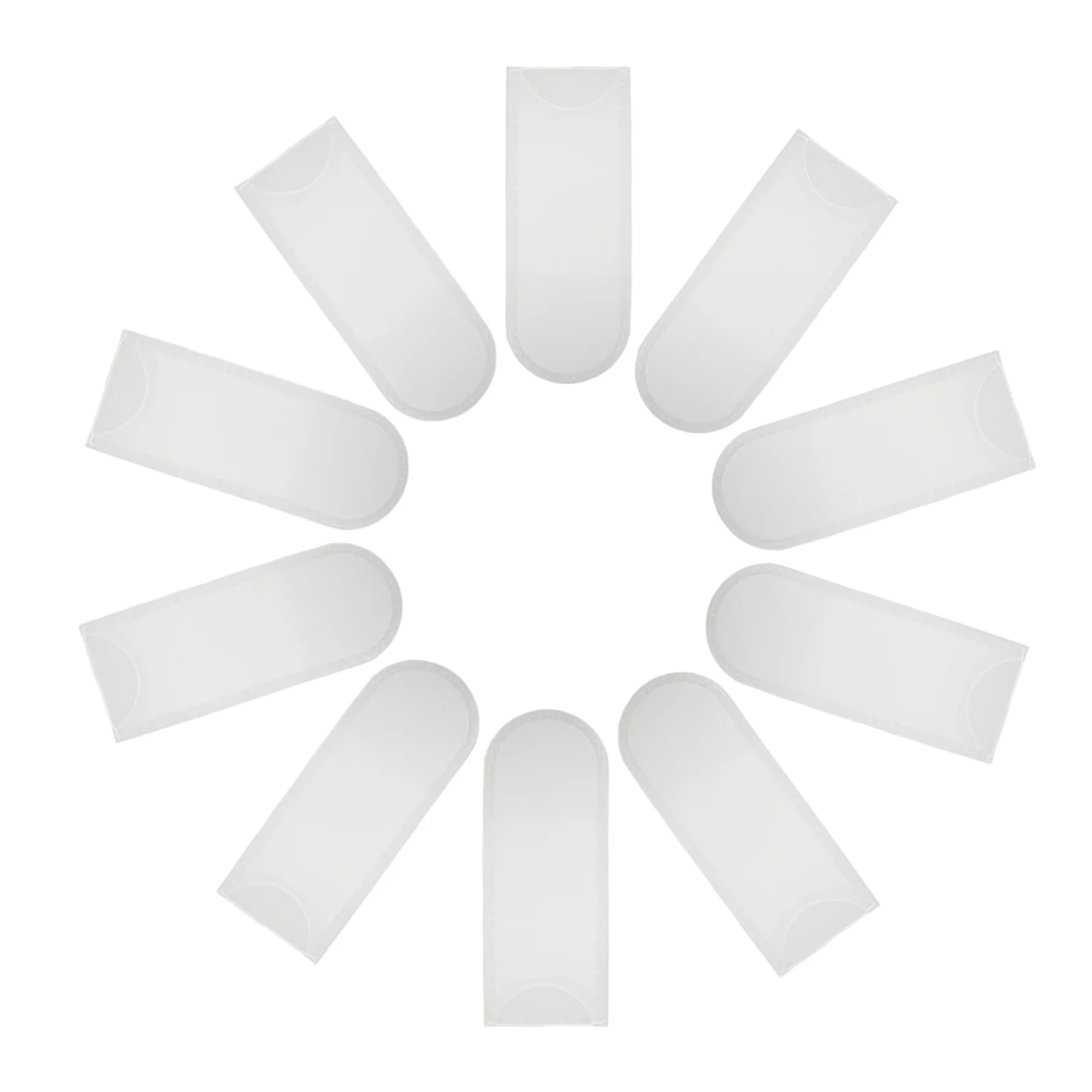 

20Pcs Makeup Brush Protective Pouch Matte Plastic Travel Organizer Small Portable Holder Brush Case Lightweight Storage