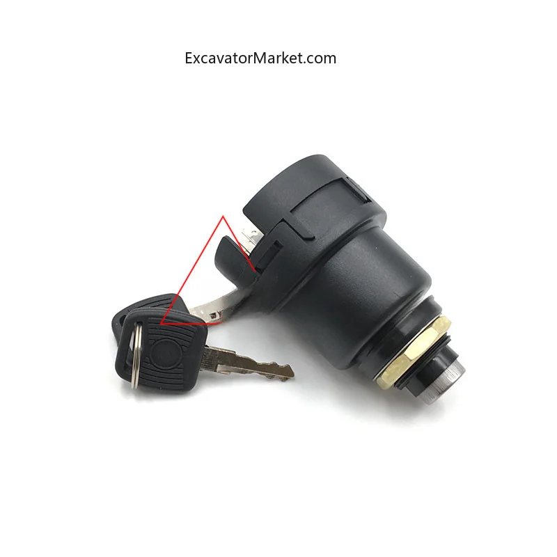 Excavator Spare Suitable for Yuchai yc60/85/135/230-8 ignition switch, electric door lock, car key excavator accessories