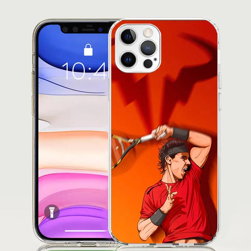 Rafael Nadal Tennis Phone Case For Apple Iphone 11 12 13 Mini 14 15 16 Pro Max 7 Plus X XS XR SE Art Customized Coque Capa