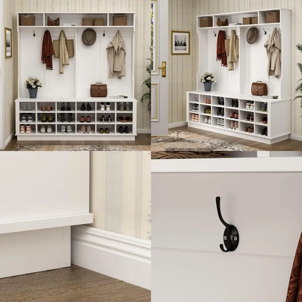 "White 3-In-1 Entry…