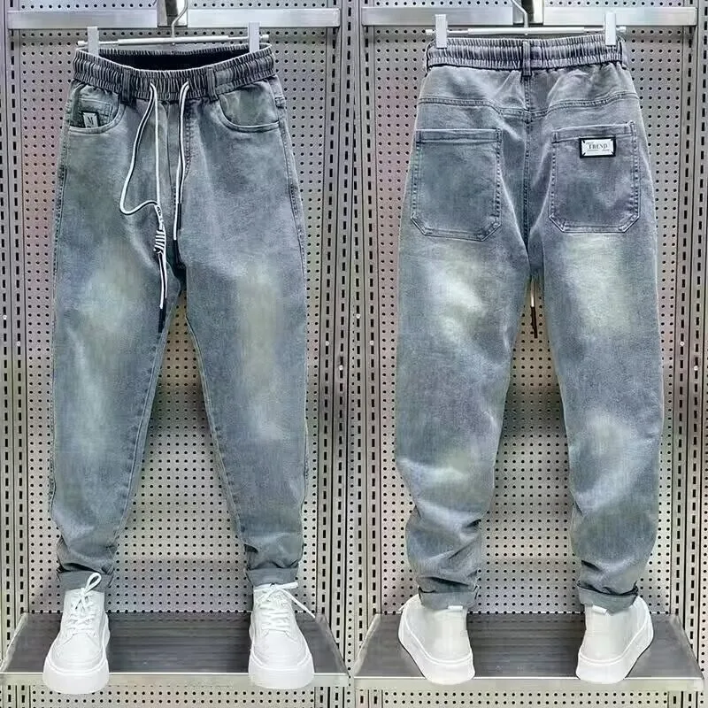 

Men's Summer Thin Fashion Brand Loose Straight Cutter Pants Stretch-washed Harun Casual Trendy Pants Trousers for Man Clothes