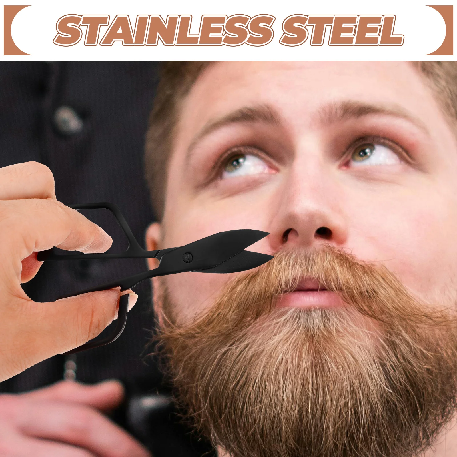 

Professional Stainless Steel Nose Hair Scissors Easy Grip Portable Trimming Tool Nose Hair Grooming Scissor Male Beard Scissors
