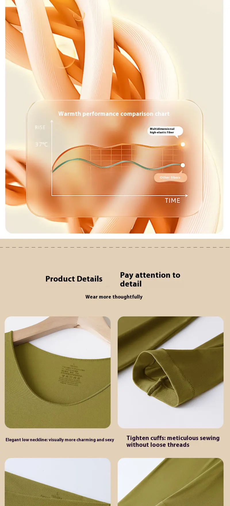 1 Set Sexy frauen Thermo-unterwäsche Winter Kleidung Nahtlose Dicke Warme Dessous Frauen Thermische Kleidung Set Frau 2 stück – Detail 12