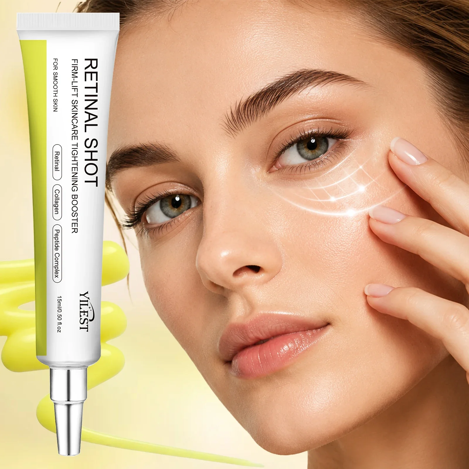 Under-Eye Renewal Cream 15ml – Retinal, Peptide Plus Niacinamide Complex, Hydrates, Firms and Smooths for Youthful Eye Contour