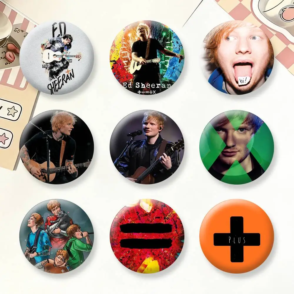 

Ed S-Sheeran Albums Button Pins Backpack Clothing Decor Brooch Badge Jewelry Gifts for Kids