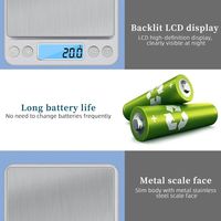 1Pcs 3000g/0.1g Kitchen Digital Scale Digital Weight with Back-Lit Small Jewelry Scale LCD Display/Tare Gram/Oz