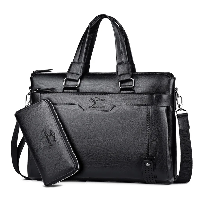 17 Inch Laptop Bag Men Leather Men's Executive Briefcase in Legitimate Leather Man Shoulder Bag Suitcase Designer Luxury Bags