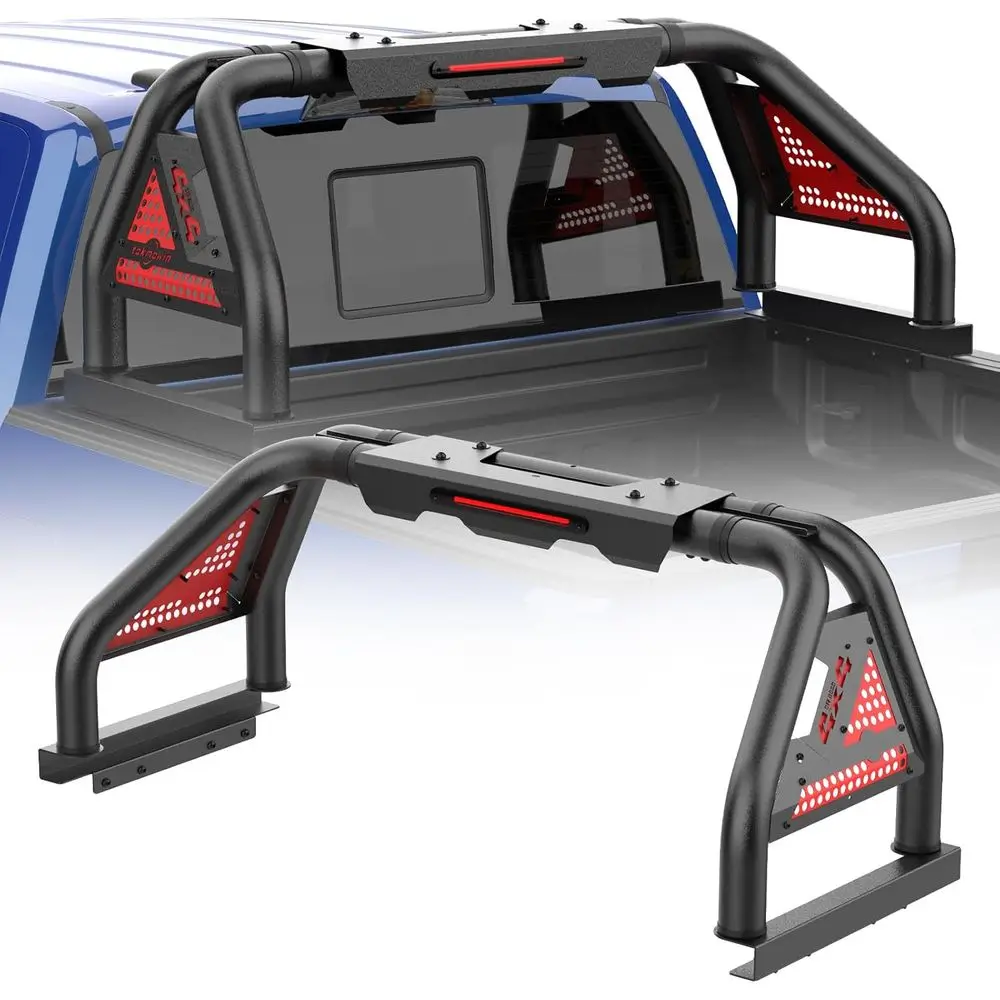 

Adjustable Truck Bed Roll Bar For Mid-Size Pick-up, Extendable Cargo Roll Cage For Tacoma/Tundra, Ranger/F-150, Colorado/Canyon,