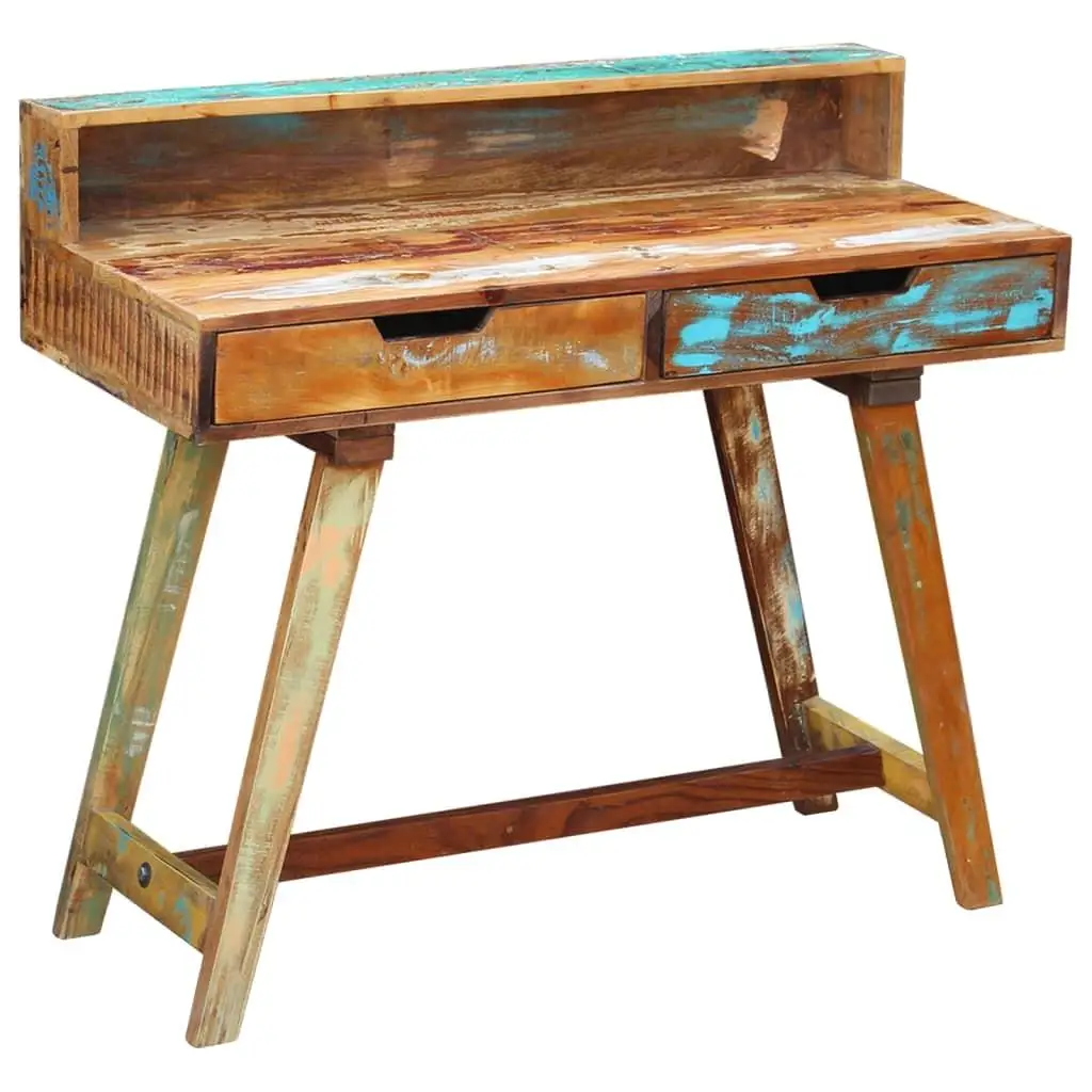 Reclaimed Solid Wood Desk for Home Office - Sustainable & Stylish Workspace Furniture