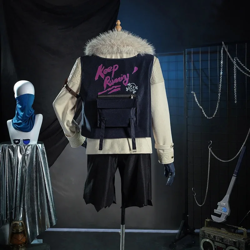DY20Games Identity V Survivor Batter Косплей Костюм Вольфрамовый наряд Ganji Gupta Punk style Cos для Хэллоуина, вечеринки, реквизит для женщин M