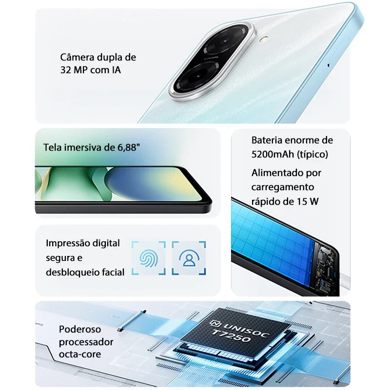 XIAOMI Redmi A5 Unisoc T7250 Processor 32MP Main Camera 6.88" Large Screen Supports 15W Fast Charging