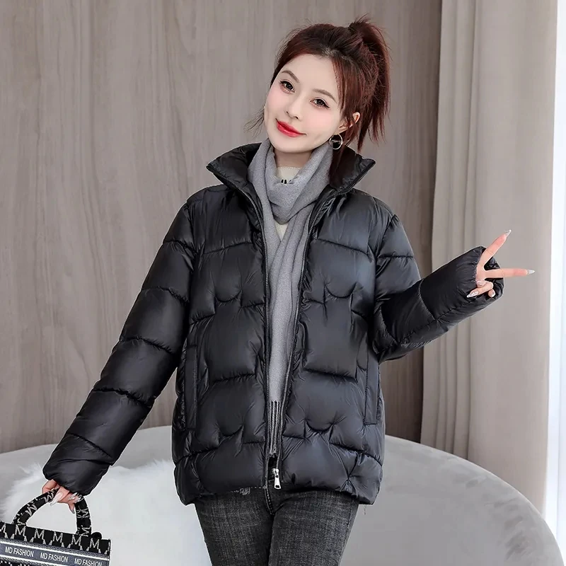 Winter New Warm Thick Jacket Women Korean Down Cotton Short Jacket Parkas Snow Wear Coat Female Casual Loose Outwear Overcoat