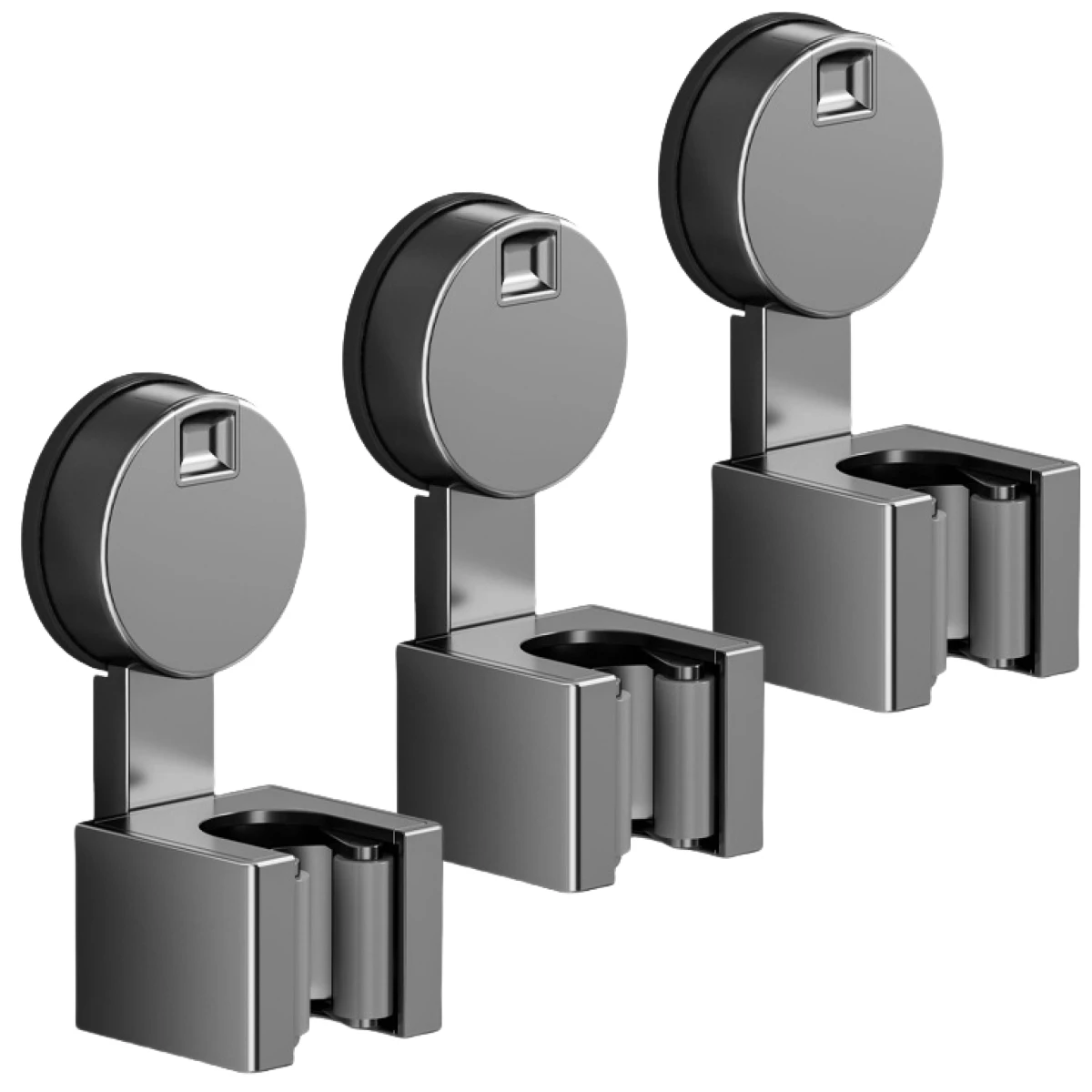 3Pcs Wall Mounted Suction Cup Broom Holder Mop Organizer Hooks Hanger Rack Clamp Broom Holders Home Improvement Hardware