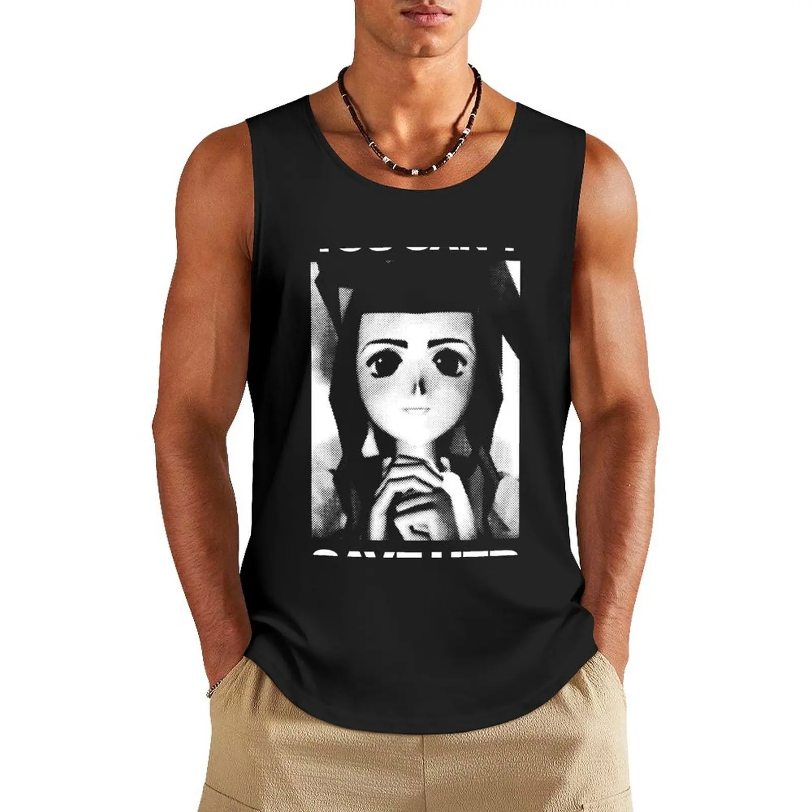 

You can't save her Tank Top bodybuilding men Gym T-shirts for men Men's sleeveless gym shirts