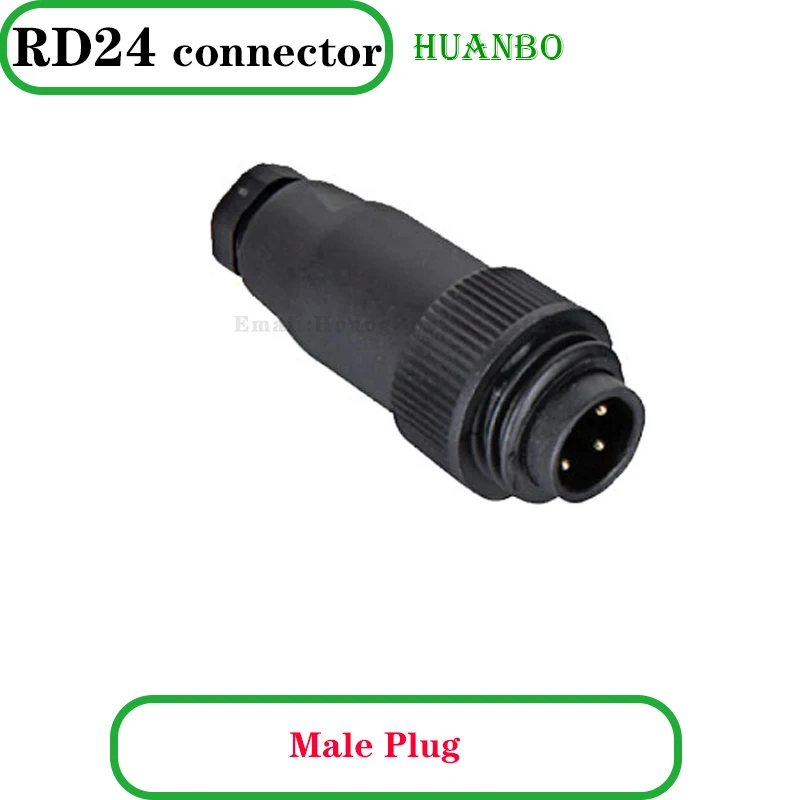 RD24 Binder S693 connector plug socket 4 pole 7 pole 3+PE 6+PE plug solder wire screw socket waterproof heavy duty J10