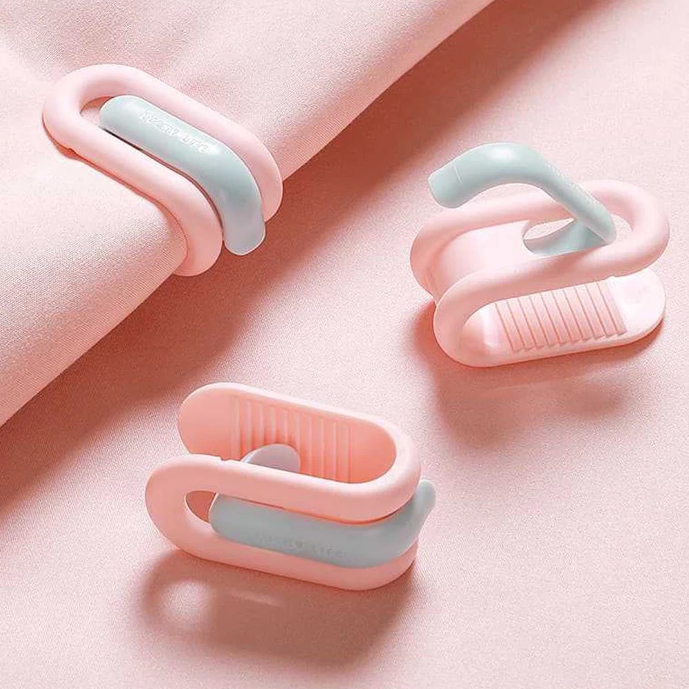 6 szt. Tęczowych Klipsów do Prześcieradeł - Bezpieczne Klipsy do Kołdry Bez Igły, Niewidoczne Uchwyty do Materaca do Poszwy na Kołdrę i Kocyka, Mocny Chwyt ​