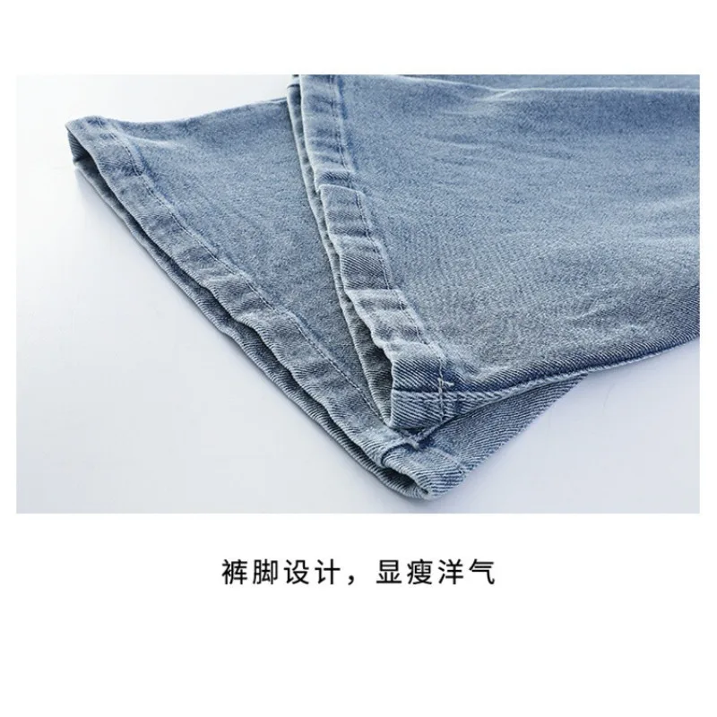 UNITIM Kinder Mädchen Schlaghosen 2026 Herbst 3-14 Jahre Kinder Mädchen Einfache Denim-Hosen Elastischer Bund Junge Teenager Mädchen Jeans – Detail 25