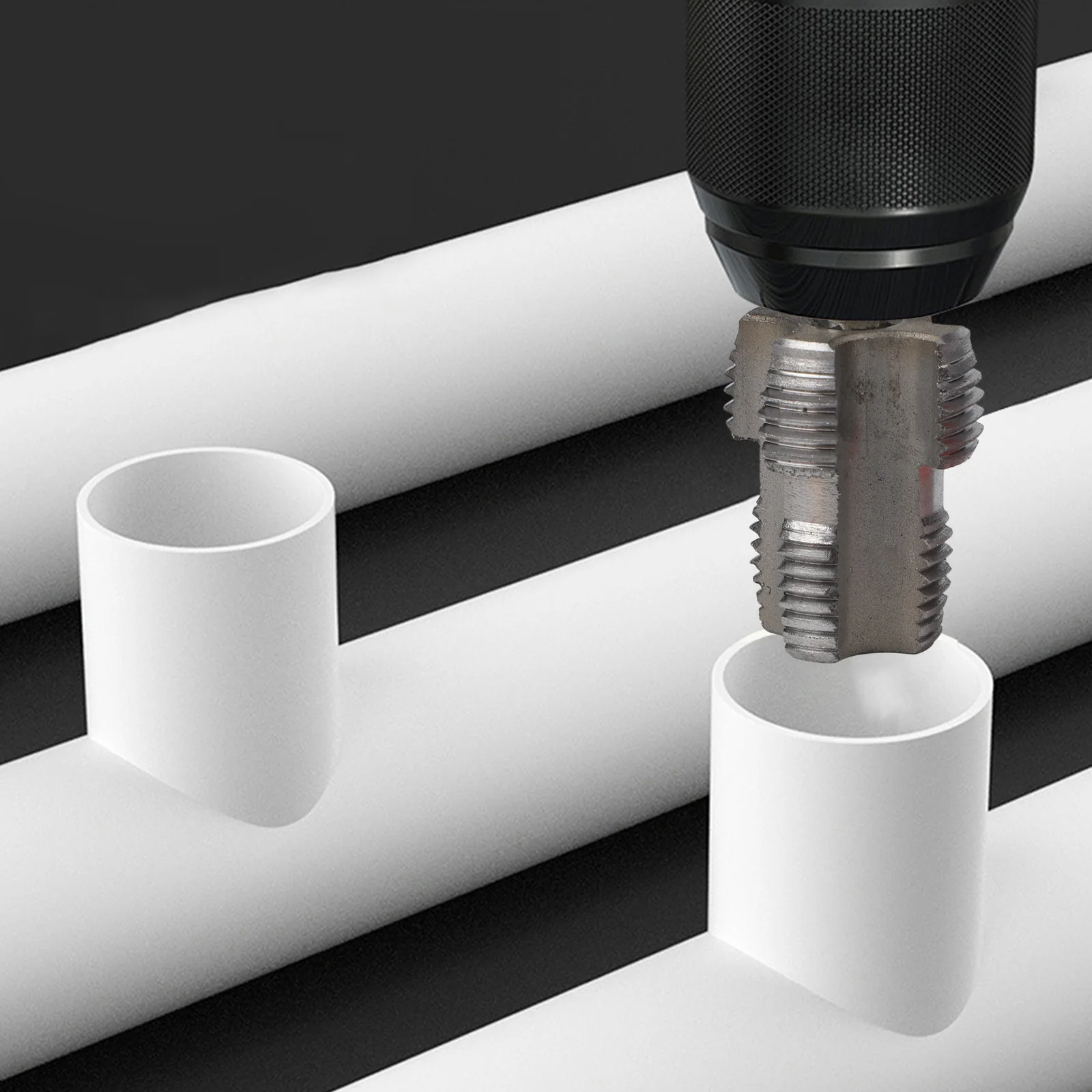 Electric Hole Opener PVC Pipe Threader 4 Point Pipe Compatibility 6 Point Pipe Compatibility For DIY Enthusiasts