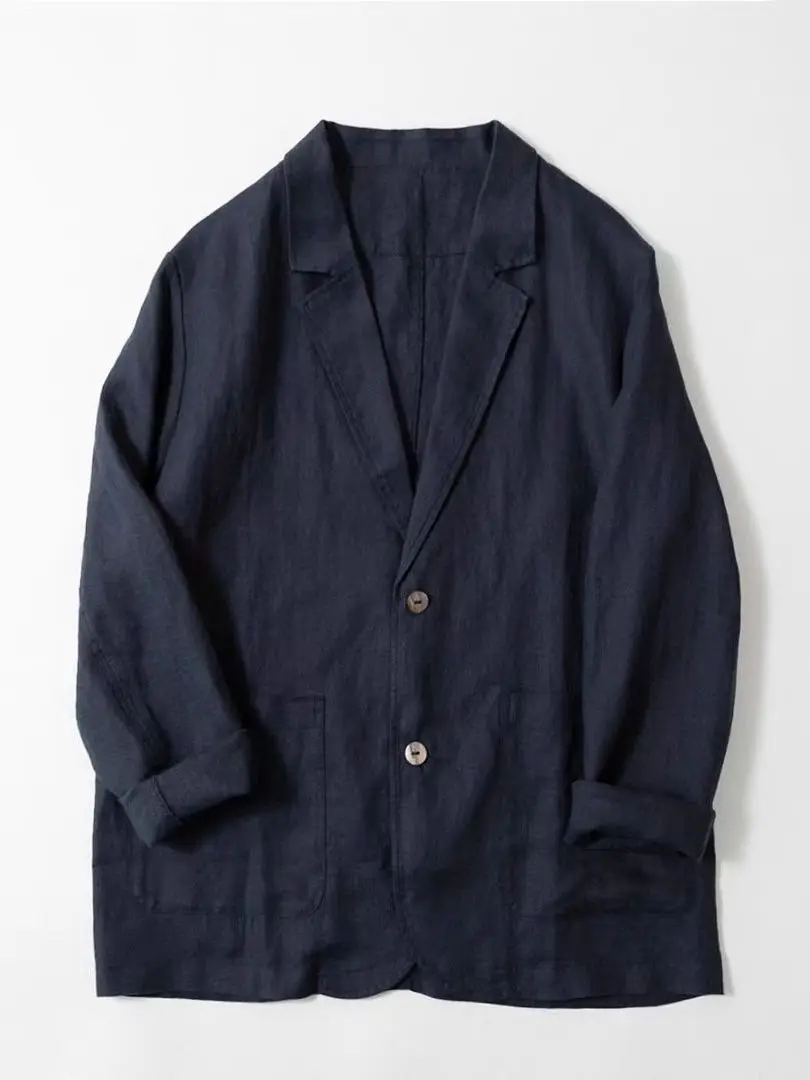 

Хлопковый льняной костюм в стиле ретро, женский осенний свободный утягивающий повседневный льняной костюм в стиле вестерн, топ на пуговицах