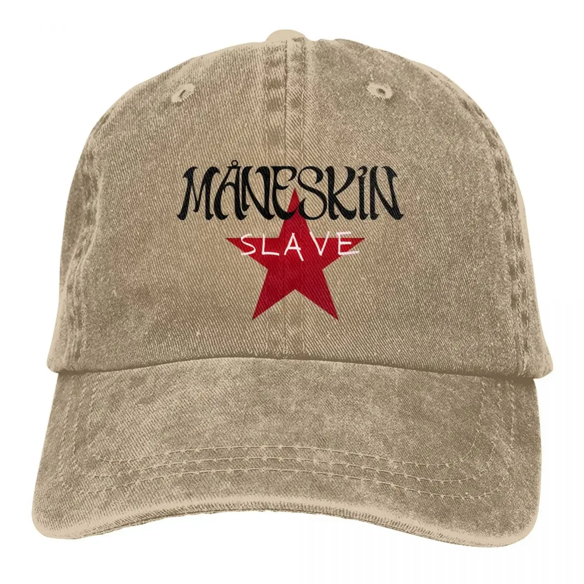 Classic Maneskin Slave MateIMusic Baseball Cap Unisex Style Distressed Snapback Cap Outdoor Summer Caps Hat