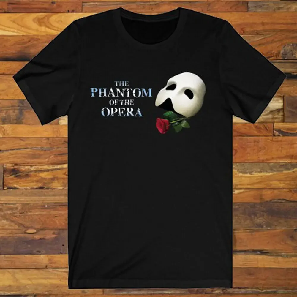 Phantom of The Opera Broadway Musical Show Men's Black T Shirt S 5XL