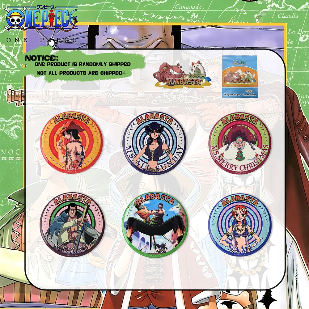 1 unidade Caixa Surpresa Oficial Licenciada ONE PIECE Série Capítulos: Arco de Alabasta – Inclui Design Secreto, Presente Colecionável de Anime.