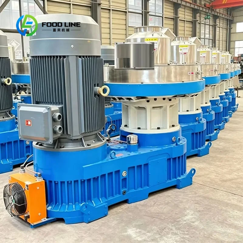 Customized ring‑die pellet mill wood residue biomass granulating unit for sawdust agro‑waste fuel particle production workshop