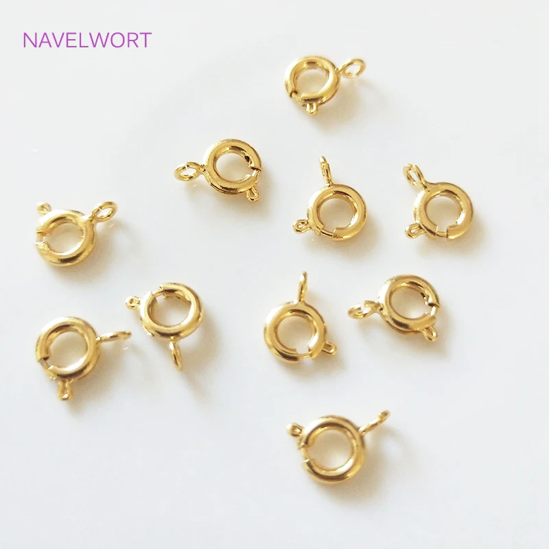 High Quality 10mm/12mm Lobster Clasps 6mm Exquisite Round Spring Clasps,For DIY Jewelry Necklace Bracelet Making Accessories