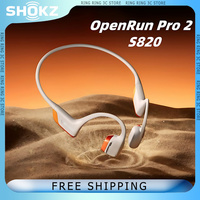 SHOKZ OpenRun Pro 2 S820 Bone Conduction Sports Earbuds IP55 Waterproof 12-Hour Battery Life Bluetooth Earphones Original Earbud