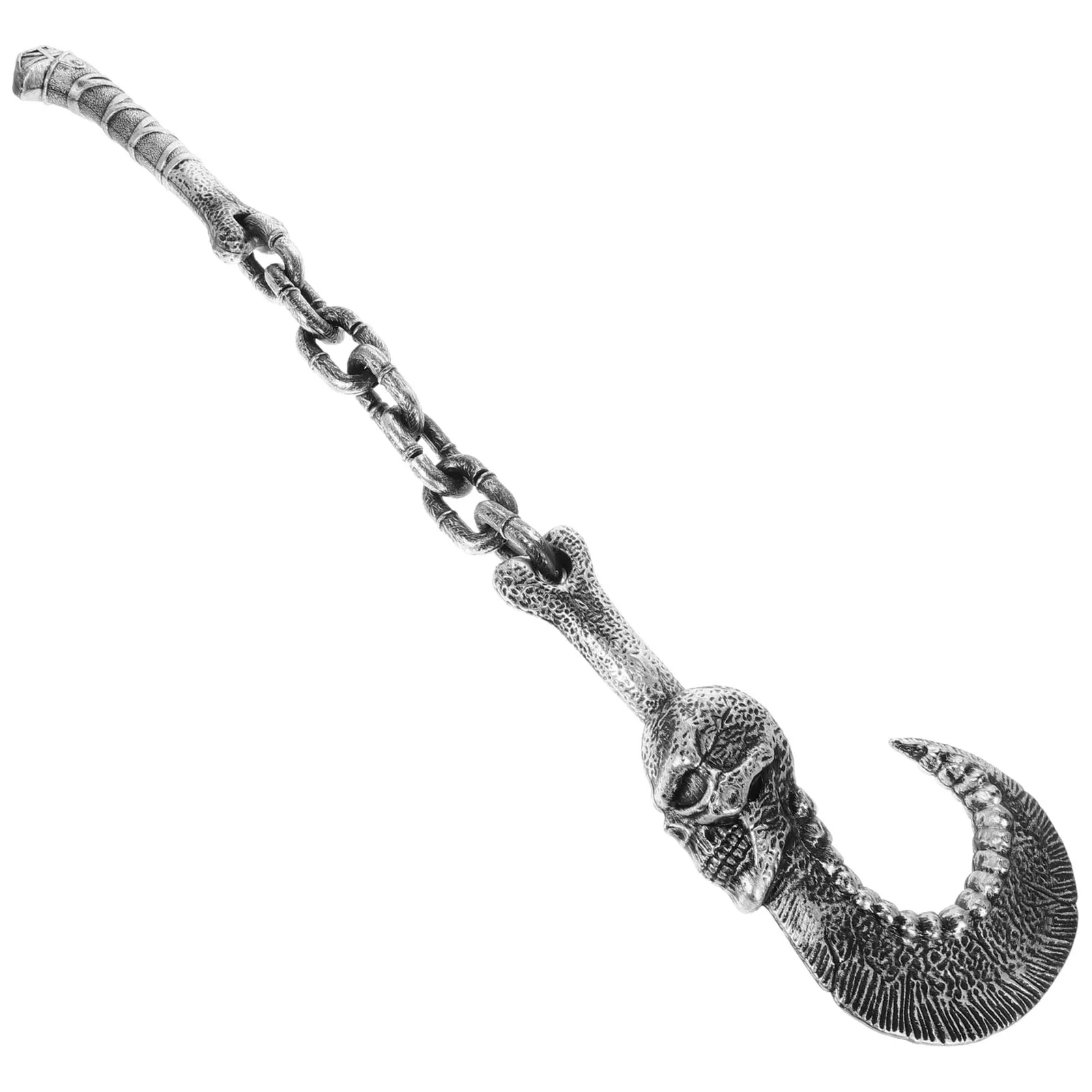 

Halloween Devil Skull Hook Prop Durable Material Realistic Design Cosplay Party Supplies Prank Toy Lightweight Costume Accessory