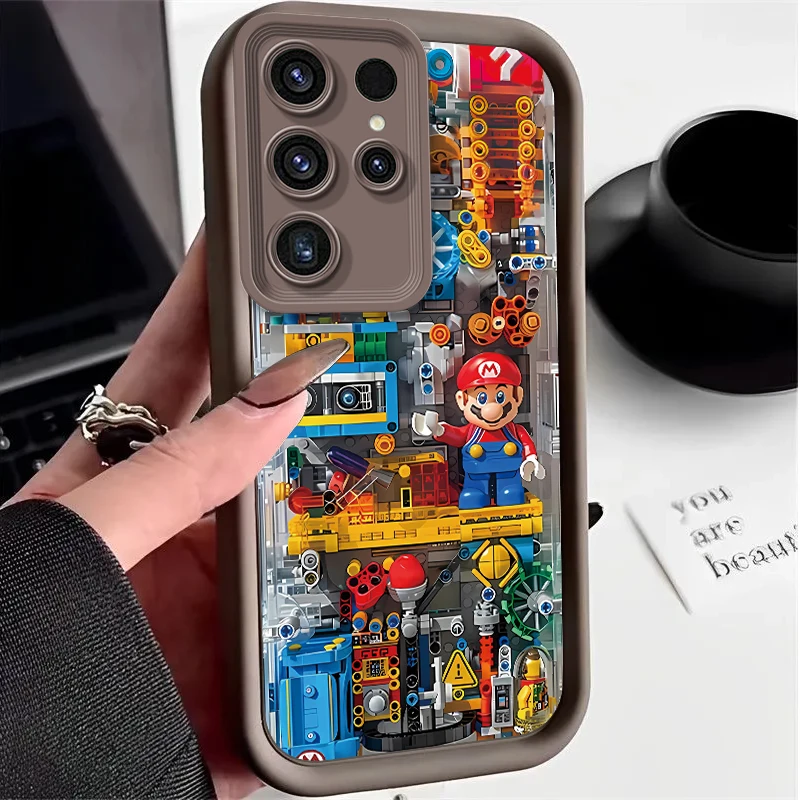 Super M-Marios Bros Case for Samsung Galaxy S24 S23 S22 S21 Ultra Plus S20 FE A55 A54 A53 A52 A52S A51 A50 A50S A35 A34 Cover