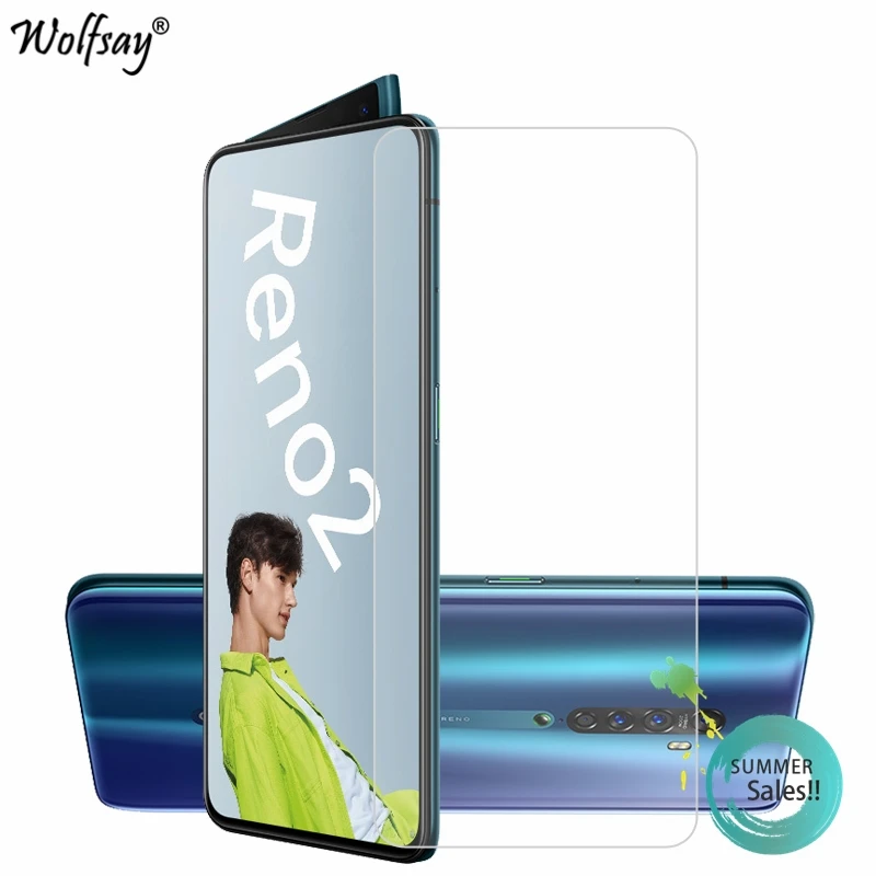 2PCS HD Glass For OPPO Reno2 Tempered Glass Screen Protector For OPPO Reno2 Glass Phone Film For OPPO Reno2 Protector Film 6.5'