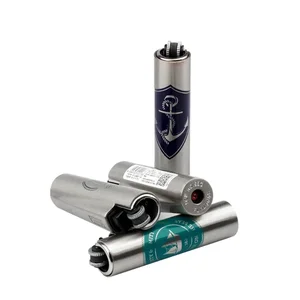 ماكينة قص قابلة للنفخ محمولة للرجال ، ملاحة متدرجة ، عجلة طحن معدنية ، لهب مفتوح ، نمط مرح ، هدية صغيرة أفضل 12 ماكينة قص أخف مبيعات - رقم 9