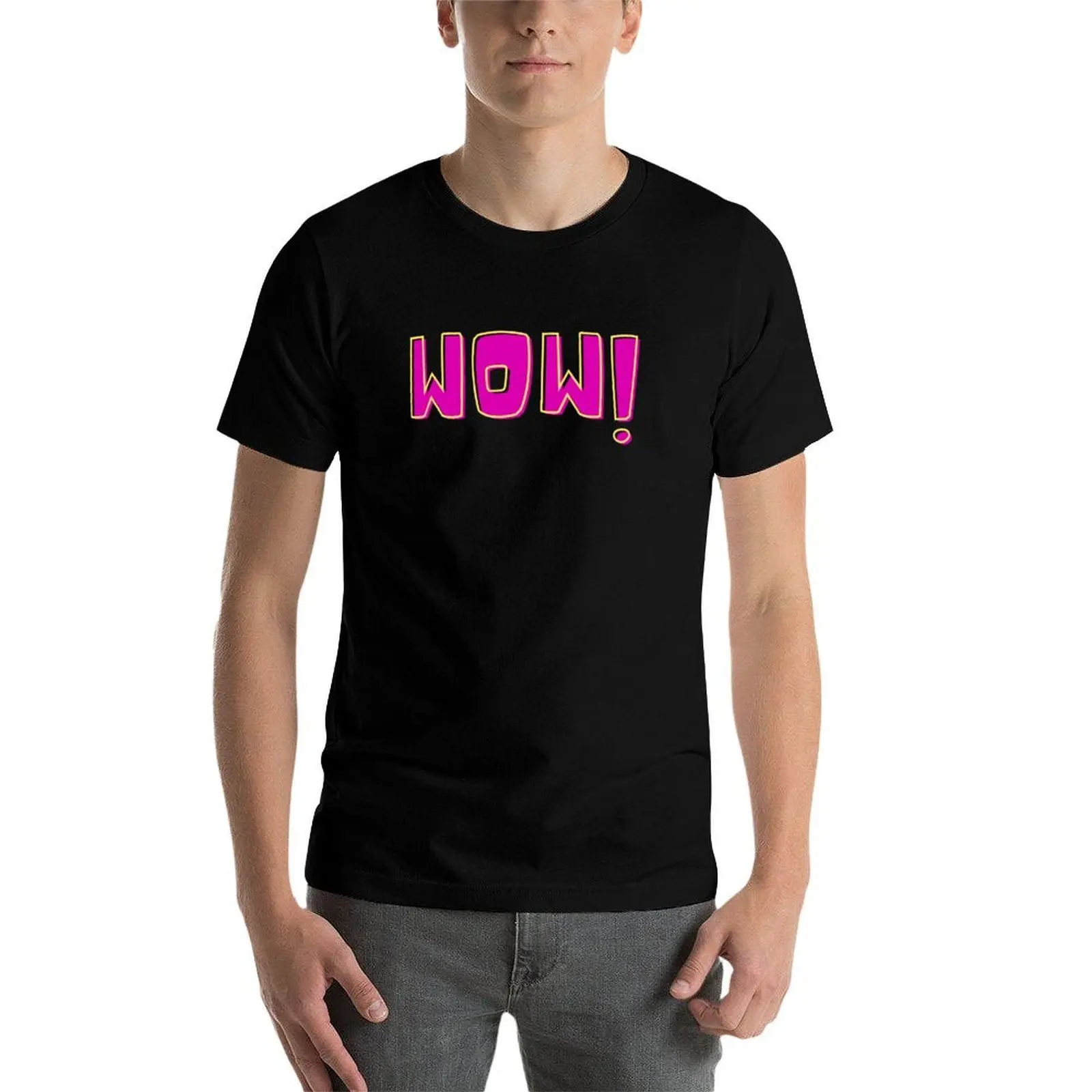 

wow T-Shirt cotton t shirt man man graphic t shirt T-Shirt