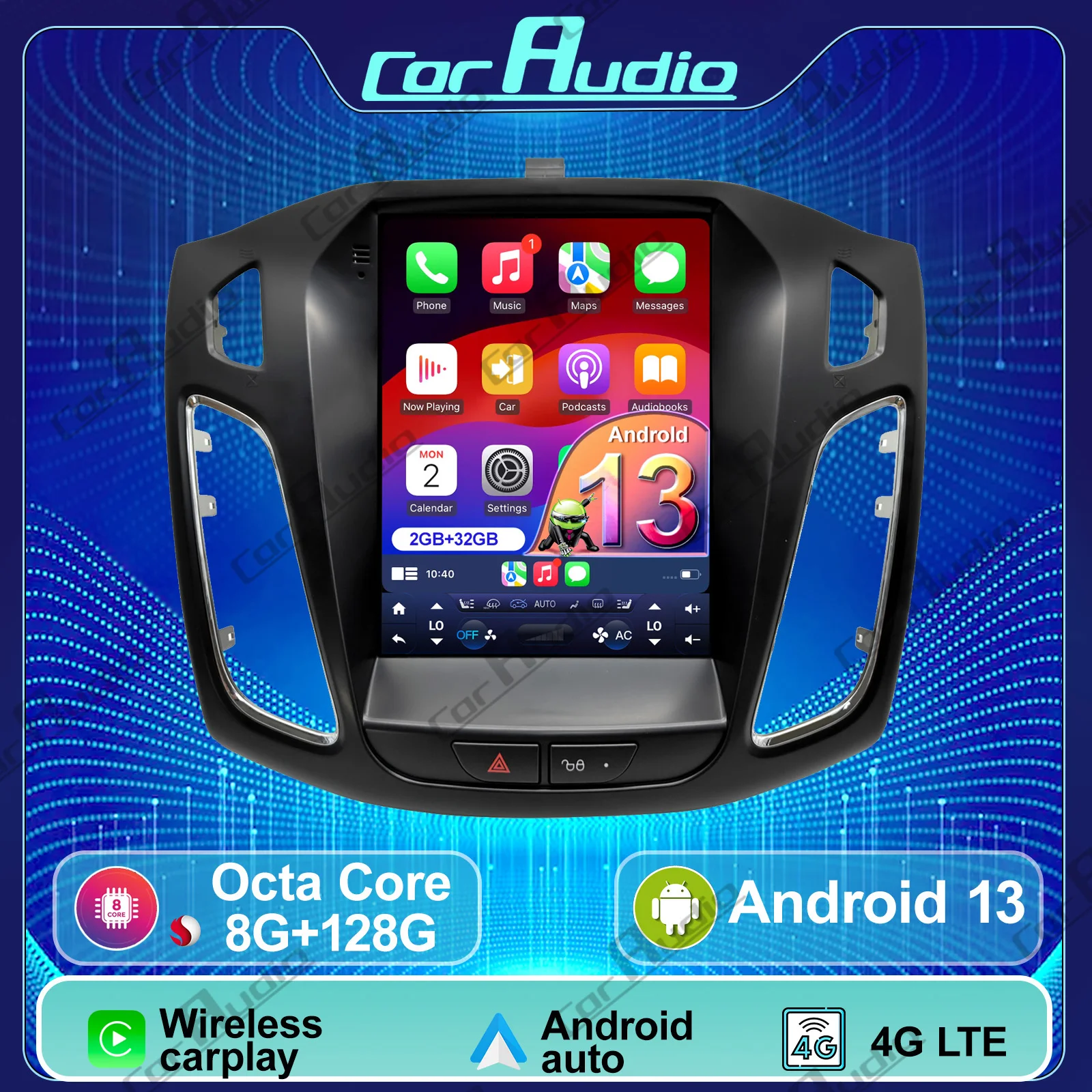 

10.4 Inch Android Car Radio GPS for Ford Focus 2012-2018 Car Media Player Carplay Auto Headunit
