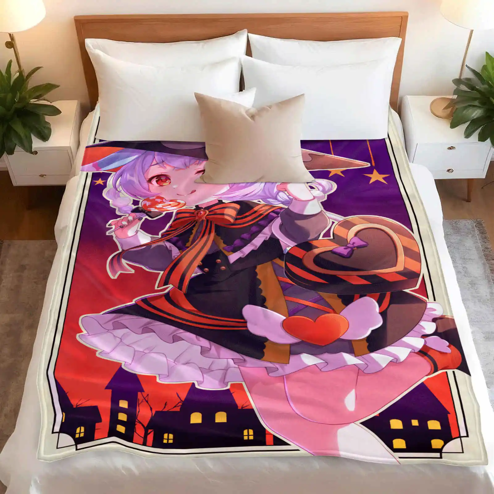 原神インパクト シーウィン フランネルブランケット 冬用暖かい寝具 スローカバー 女の子 男の子用 ソファチェア ノベルティベッドスプレッド ソファ用