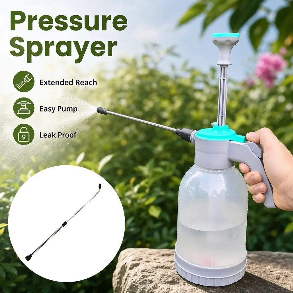 Stainless Steel Garden Sprayer Wand Retractable Extension Pole Replacement Spraying Rod For Agricultural Manual Electric Pump