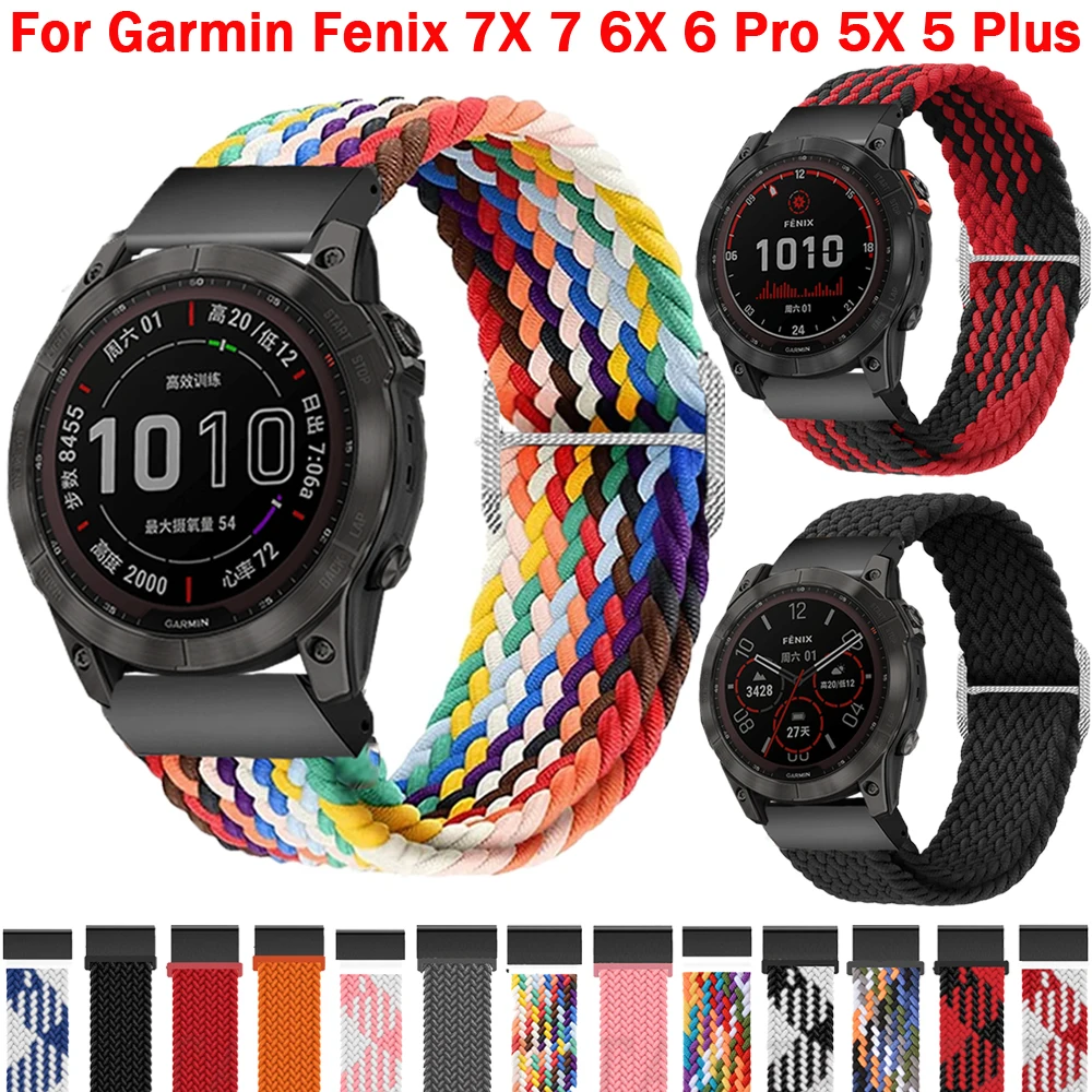 smart-watch-nylon-band-for-garmin-fenix-7-7x-6-6x-pro-5-5x-plus-945-3-3hr-20-22-26mm-watchtband-replacement-strap-correa-bracele