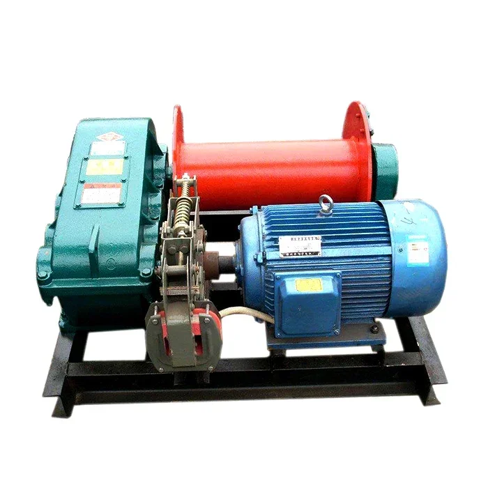 10T Heavy Duty Slow Speed Electric windlass Winch 100 ton 200 ton With Wire Rope For Port