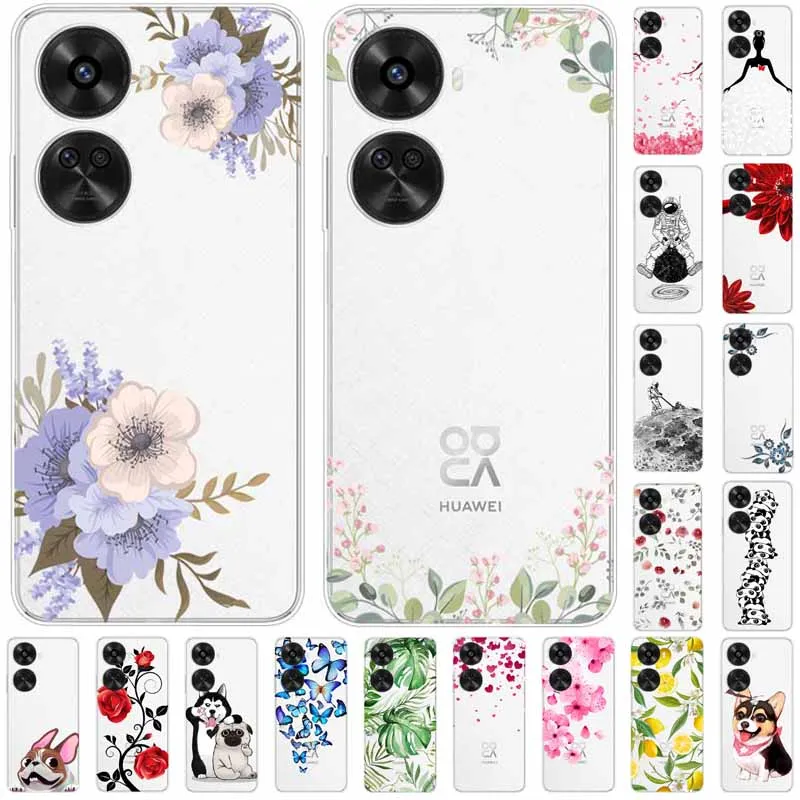 Мягкий противоударный силиконовый чехол для Huawei Nova 12 SE