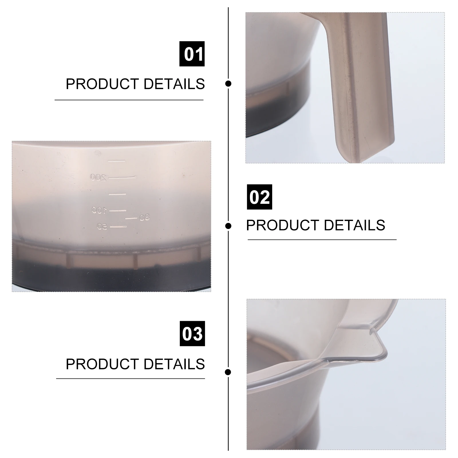 

3Pcs Hair Dye Bowls Plastic Professional Mixing Tint Bowl Set Stackable Hair Coloring Bowls Salon and Home Use