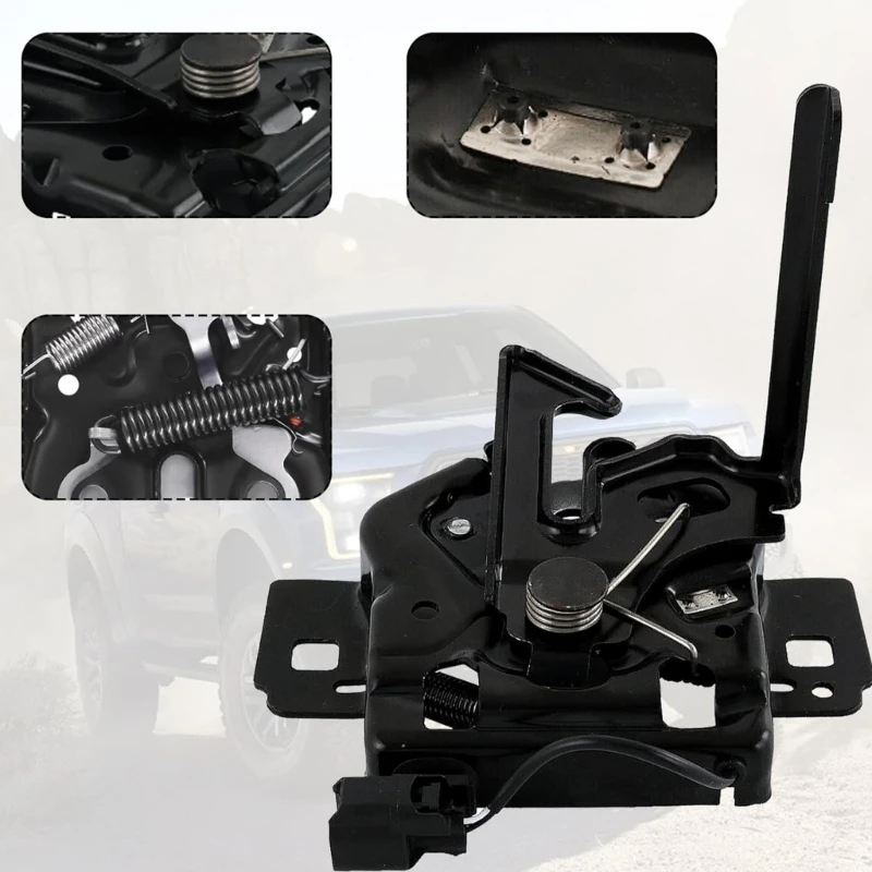 Conjunto trava capô metal 652F para segurança do motor F150 FL3Z-16700B FL3Z16700B