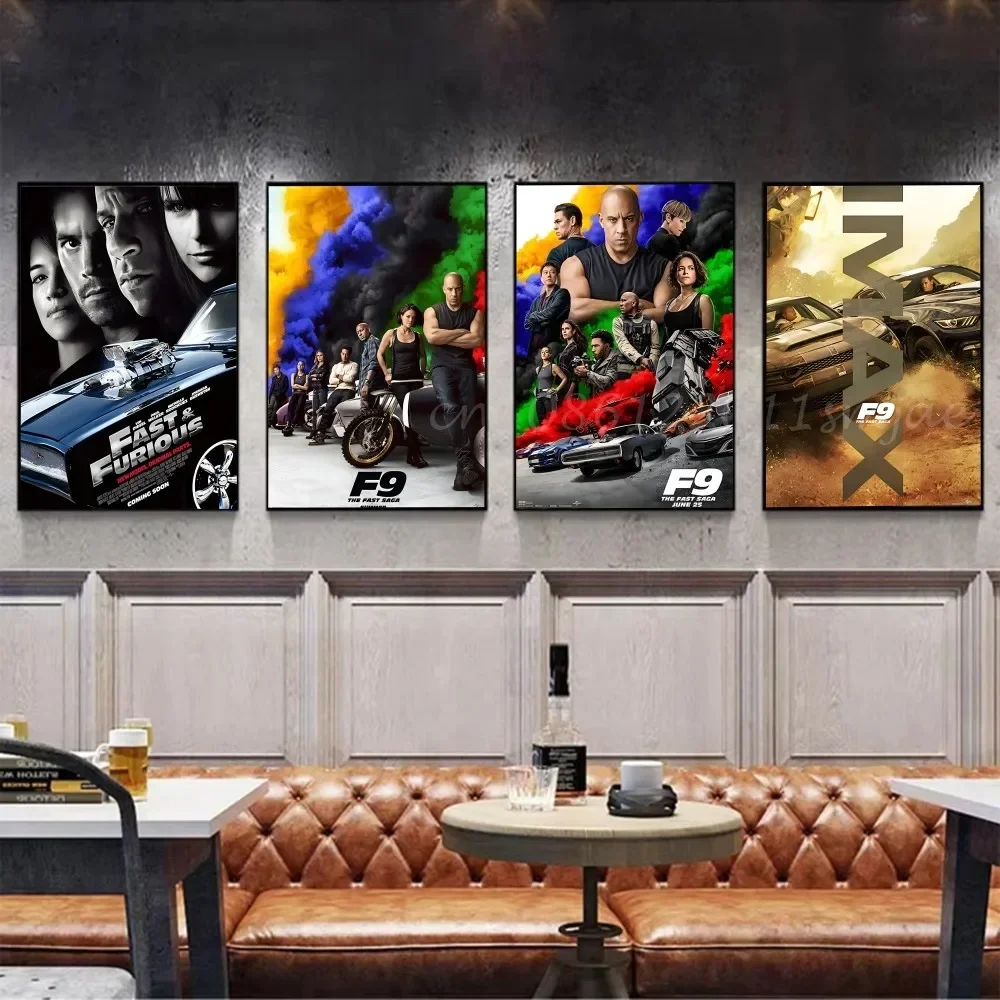 Affiche Paul de films classiques, série Fast Furious, autocollant en papier imperméable, décoration murale pour maison, Bar, salle, 1 pièce
