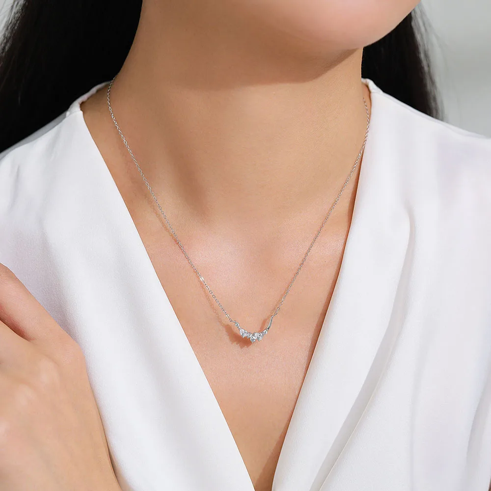 Apexelle Brand Trendy Jewelry 925 Sterling Silver Necklaces Simple Luxury Chain Necklaces Daily Wear Fine Jewelry