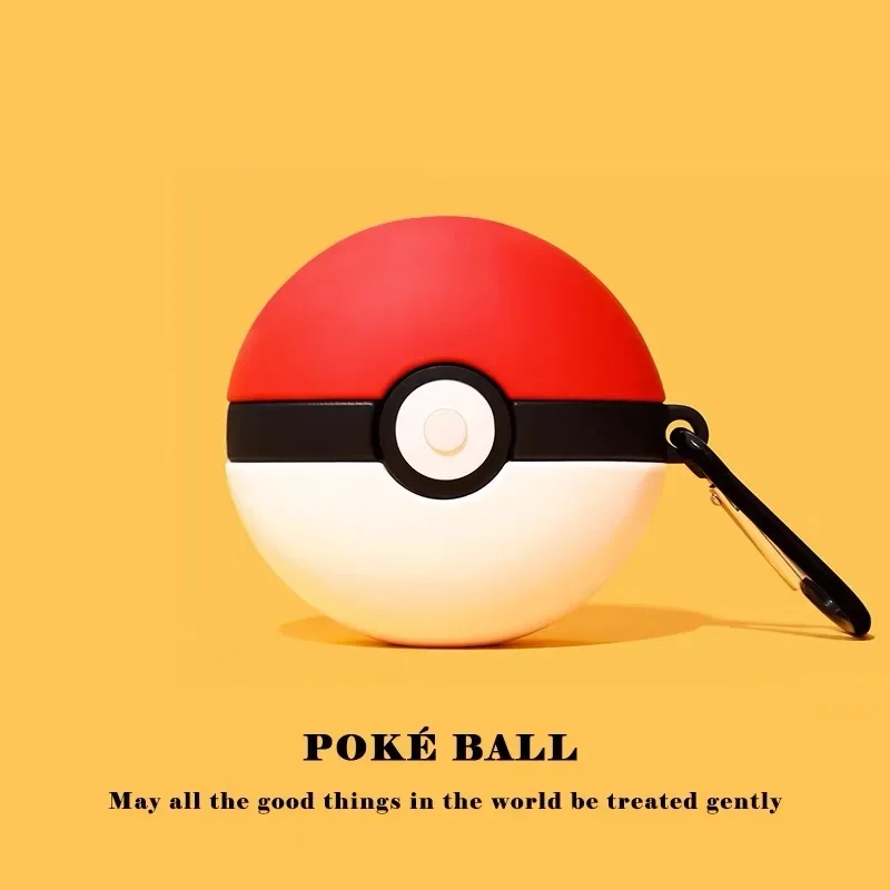 3D Cute Pocket Monsters Pokemon Poké Ball Earphone Case For Airpods 4 2 3 1 Pro 3 2 Wireless Bluetooth Headset Protective Cover