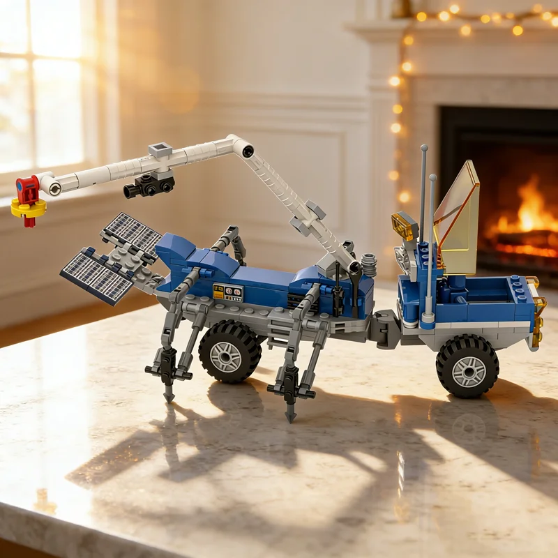 262 детали MOC: Классическая модель космического транспортного средства Canadarm Neo. Конструктор для сборки, архитектурные блоки. Подарки к праздникам. Креативная идея для самостоятельной сборки.